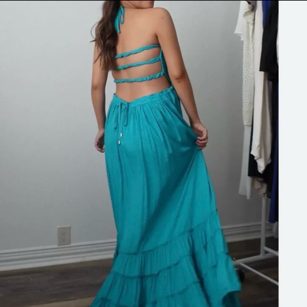 Stunning boutique maxi dress.   Large  12/14 - Picture 4 of 4